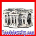 Cheap Silver European The White House Charm Beads 